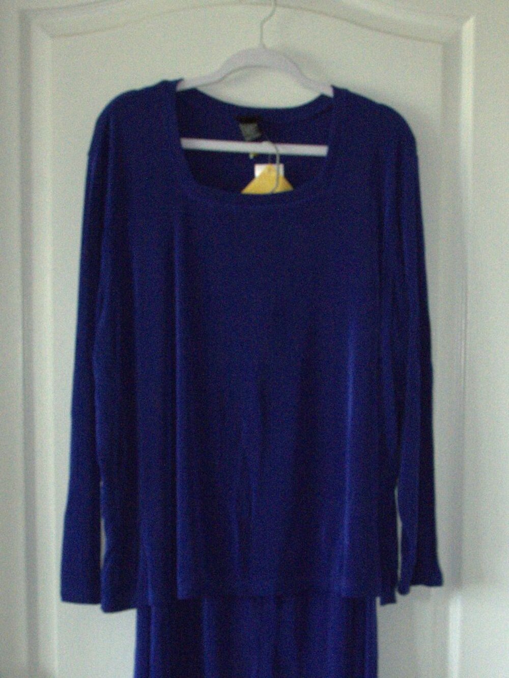 Citiknits Slinky Knit 2 piece Set Tops Square Neck and Skirt Women's size 2X